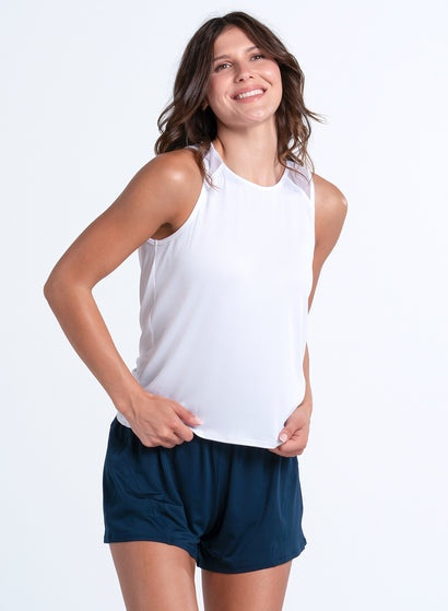 Lucky In Love Women's Twist Back Rib Tank CX150-110