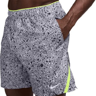 Nike Court Men's Victory 7" Short- IB1080-090 Stealth/Light Lemon Twist/White
