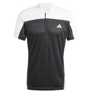 Adidas Men's Heat.RDY Pro Freelift Henley Polo Shirt - Black and White