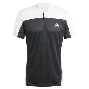 Adidas Men's Heat.RDY Pro Freelift Henley Polo Shirt - Black and White