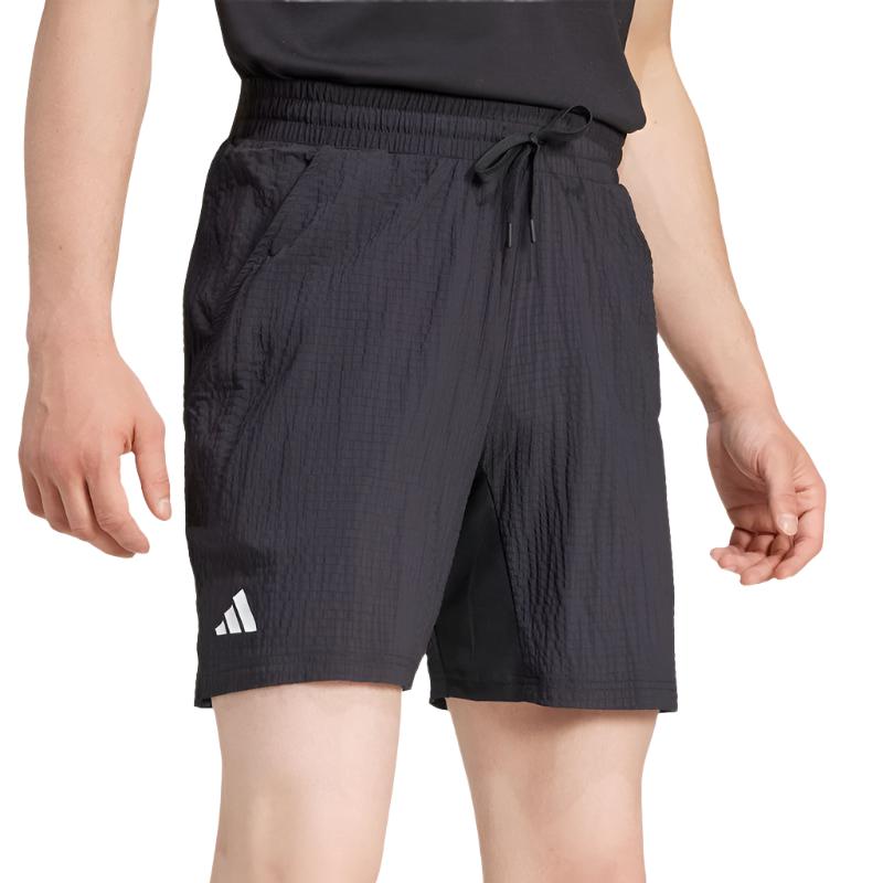 ラッセルノ　SLIM SHORTS　サイズ7　ブラック adidas 7-inch Seersucker Shorts - Black – All About Tennis