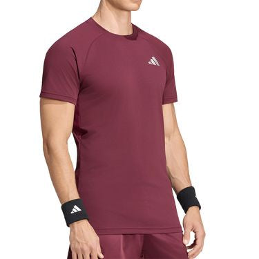Adidas Men's Tennis Climacool+ Freelift T-Shirt Pro - Maroon KF7389