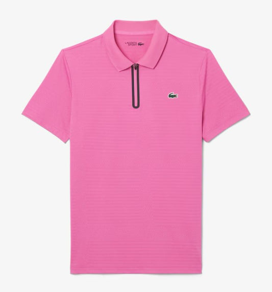 Lacoste Men's Ultra Dry Stretch Jacquard Tennis Polo Shirt-  DH9992 51 GLH
