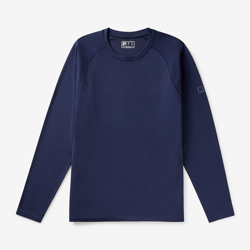 Fila Men's Lucky Ace Seamless Long Sleeve Top - Navy