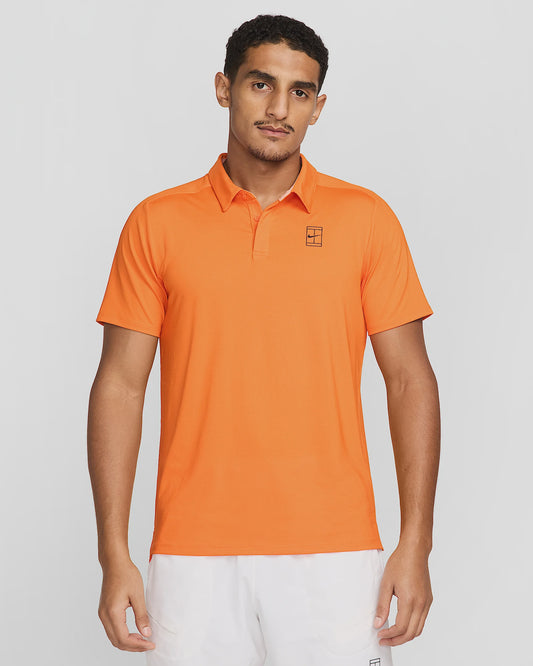 Nike Men's Court Advantage Dri-FIT Tennis Polo-Orange