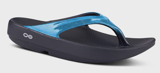Oofos OoLaLa Luxe Womens Recovery Sandal - Iris Blue