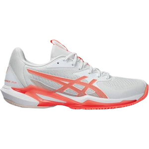 Asics Women's Solution Speed FF3 Tennis Shoes - White/Sun Coral