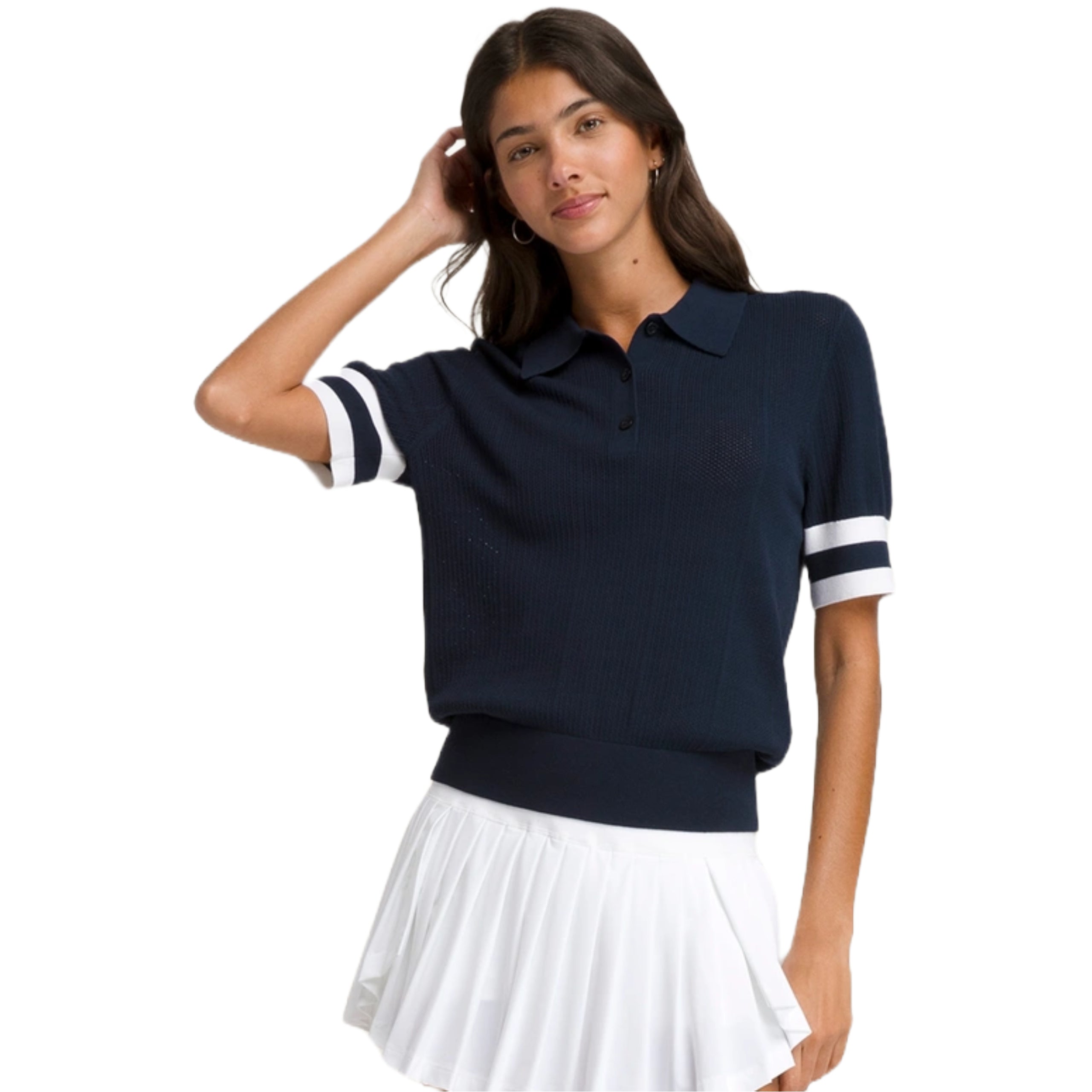 Kith Wilson Essex Sweater Polo Bright White Men's - SS23 - US