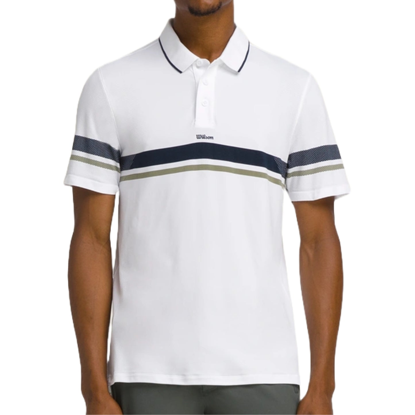 Wilson Men's All Season Polo - White / Navy