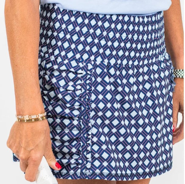 The Bubble Prince Skirt - Butterfly Navy Plaid