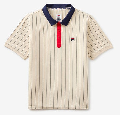 Fila Junior Polo -  Angora/Fila Navy/Fila Red