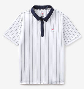 Fila Junior Polo - White/Fila Navy