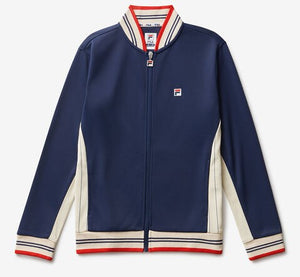 Fila Junior's Iconic Settanta Jacket -  Fila Navy/Angora/Fila Red