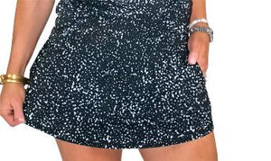 The Bubble Lawley Skirt - Black Dot