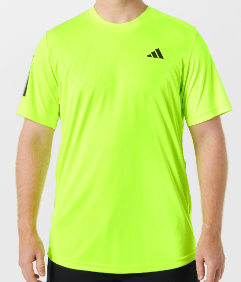 Adidas Men's Club 3Str Tee - lucid Yellow