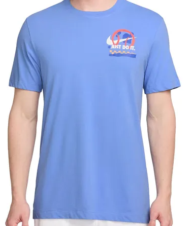 Nike Court Dri Fit Tee Shirt - Royal Pulse