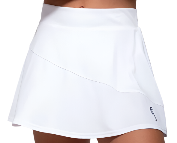 Women's Court Club Skirt - White/Deep Blue