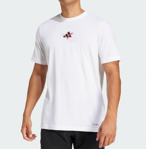 Adidas Men's Tennis Happy 3 Balls Graphic Tee -JD8252