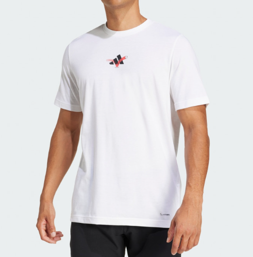 Adidas Men's Tennis Happy 3 Balls Graphic Tee -JD8252