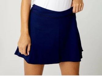 Sofibella UV Staples 15" Skirt- Navy