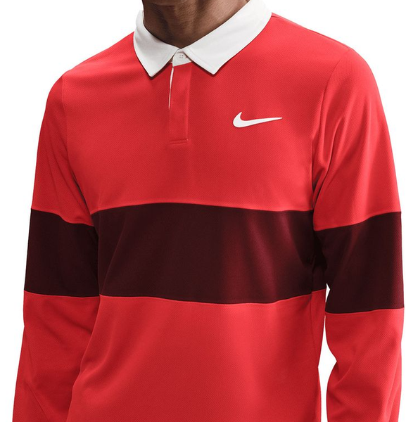 Nike Men's Court Advantage Slam Long Sleeve Polo - IB8141-696