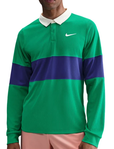 Nike Men's Court Advantage Slam Long Sleeve Polo - IB8141-324