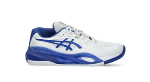 Asics  Men's Gel Resolution X Wide (2E) Tennis Shoe- 101 white/dark cobalt