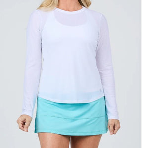 Sofibella Women's Mesh Long Sleeve - 2265