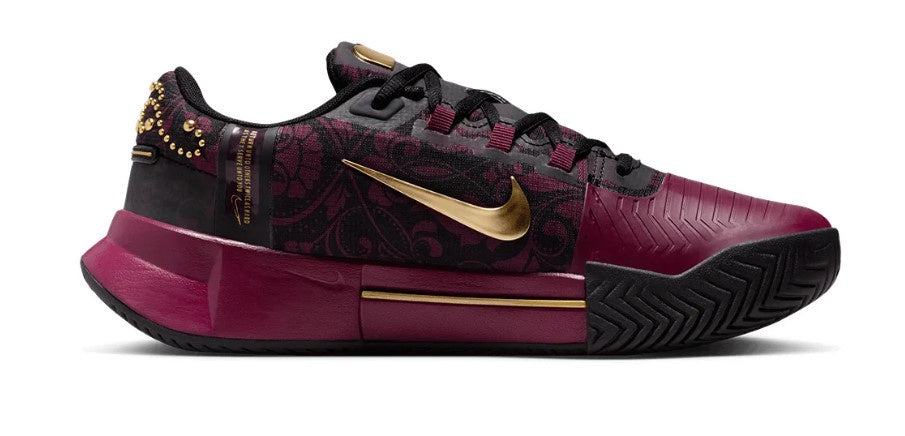 Nike Women's Osaka Zoom GP Challenge 1 - Bordeaux and Metallic