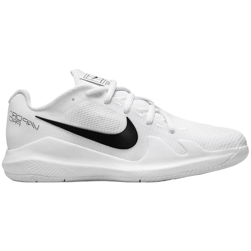 Nike Junior Vapor Pro Tennis Shoes - White/Black