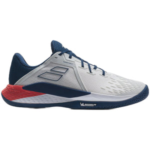 Babolat Men's Propulse Fury 3 All Court Tennis Shoes - White/Estate Blue