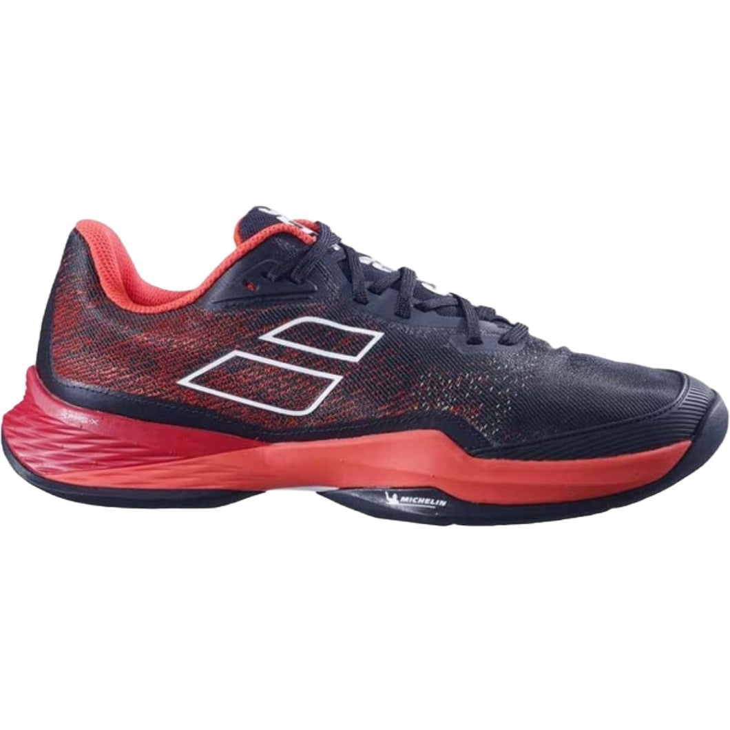 Babolat Men's Jet Mach 3 All Court Tennis Shoes - Black/Poppy Red