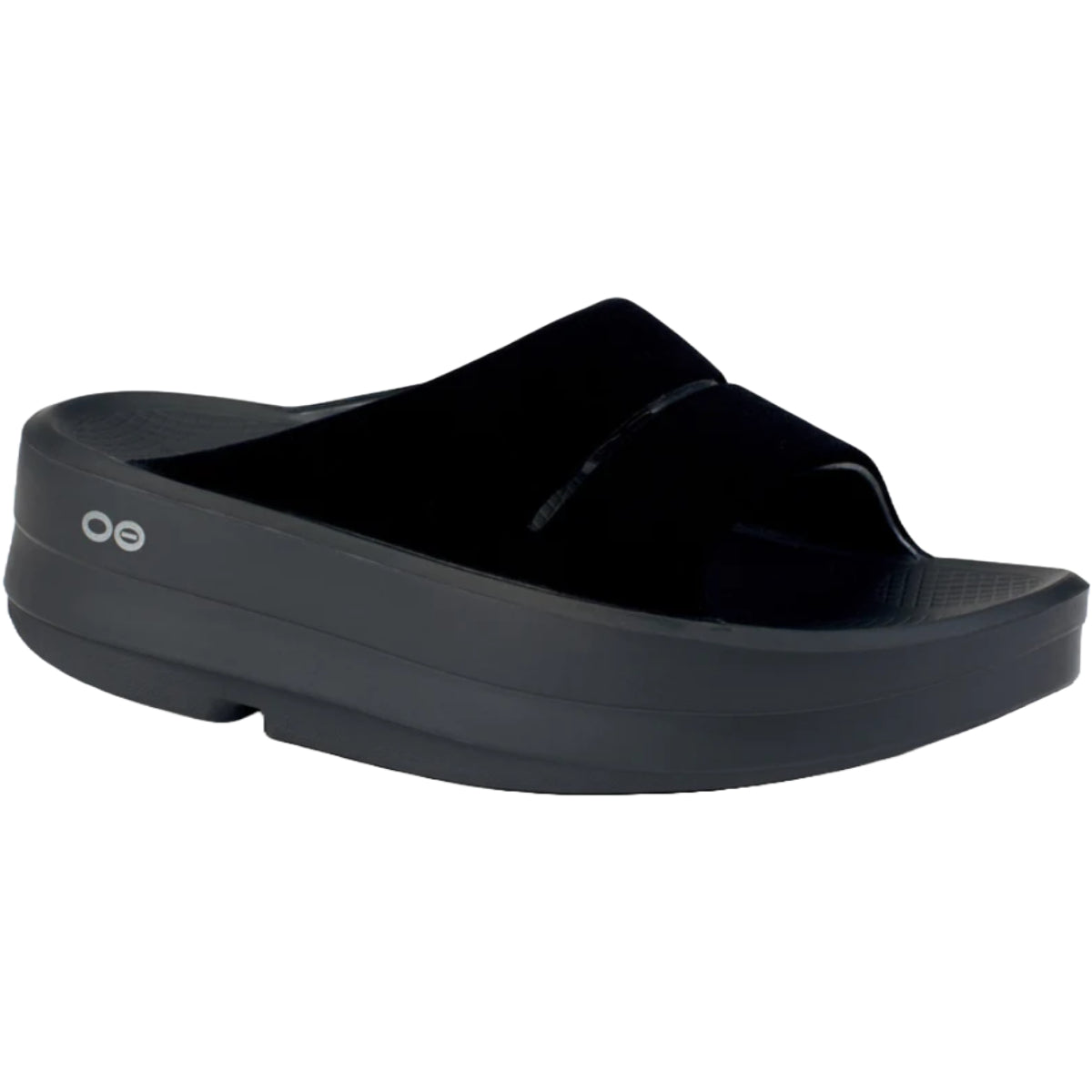 大特価 意味 OOFOS Tennis About All – Black Posh - Sandal Posh OOahh OOmega 靴