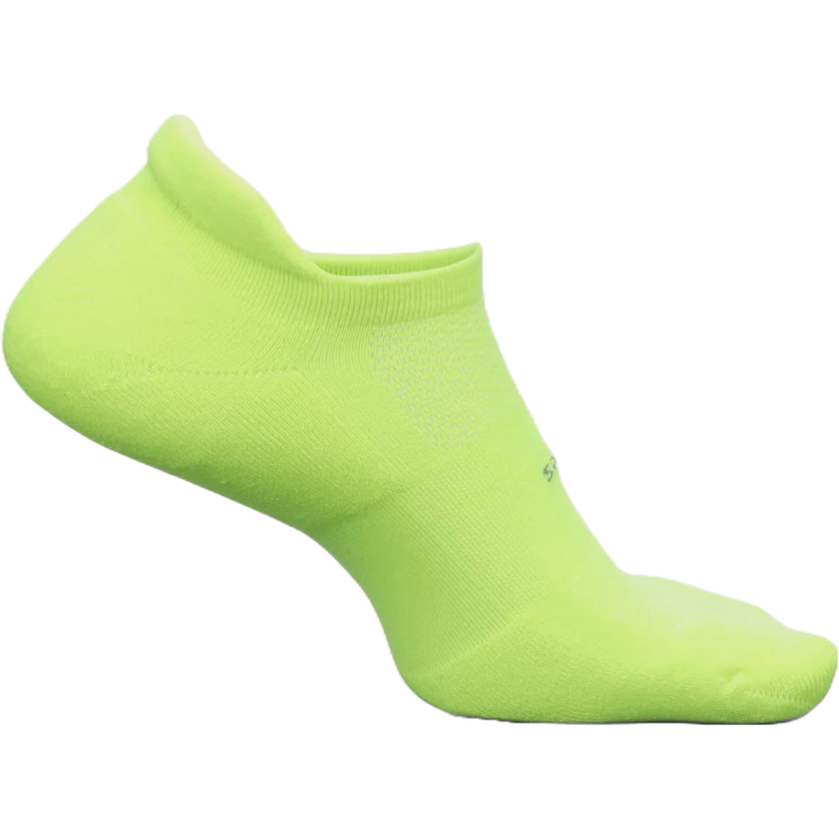 Feetures High Performance Cushion No Show Tab Socks  - Lime