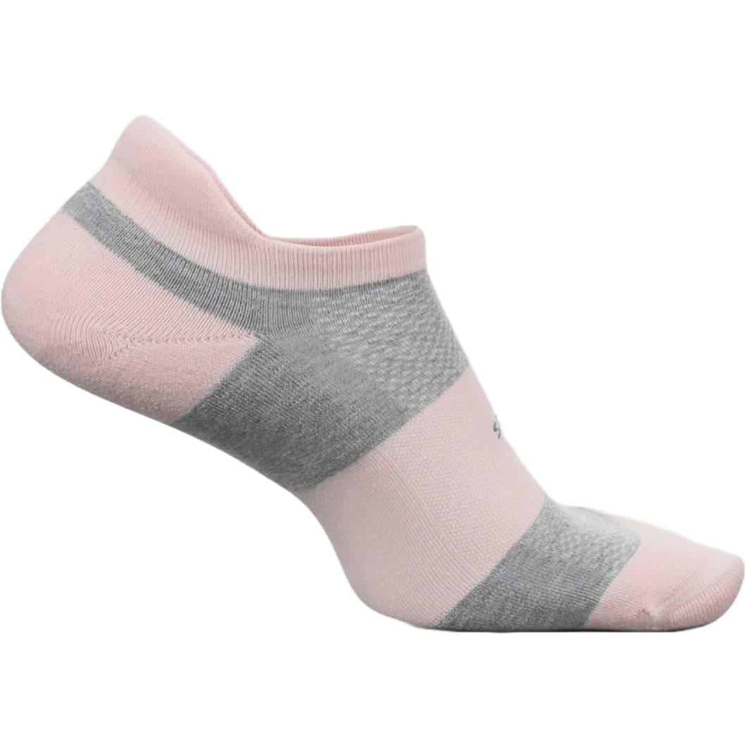 Feetures High Performance No Show Tab Socks - Pink Blanket