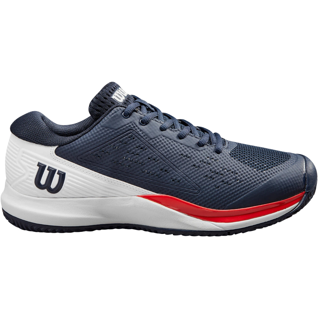 Wilson Men's Rush Pro Ace Tennis Shoes - Navy/Red/White