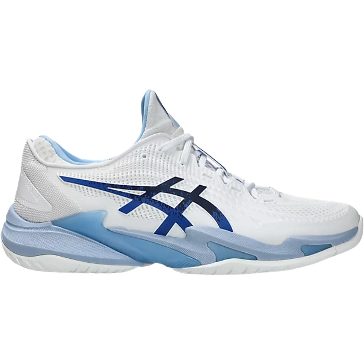 Asics Men's Court FF 3 Novak Tennis Shoes - White/ Tuna Blue