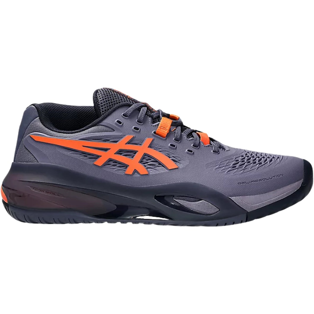 Asics Men's Gel-Resolution X Wide Tennis Shoes - Greyish Purple/Nova Orange