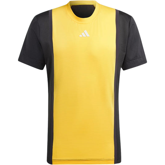 Adidas Men's Heat.RDY Pro Freelift 3D Rib Tee - Spark and Black