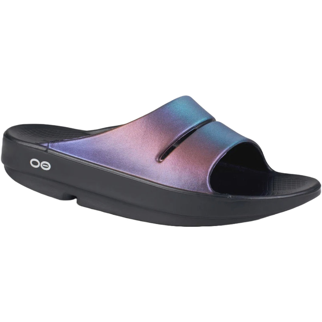 Oofos OOahh Luxe Slides - Midnight Spectre