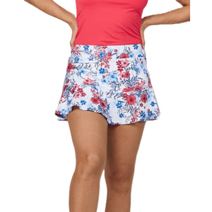 Sofibella Womens 13 Inch Tennis Skort - Wild Flowers