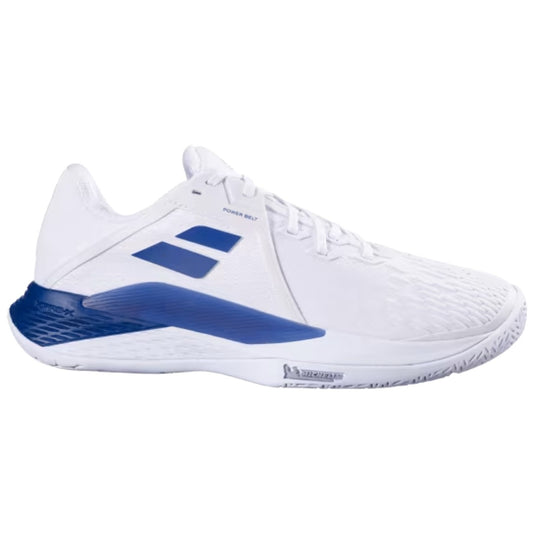 Babolat Men's Propulse Fury 3 All Court Tennis Shoes - White / Dark Blue
