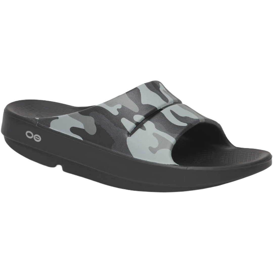 OOfos Men's OOahh Sport Slide 1500 - Night Camo