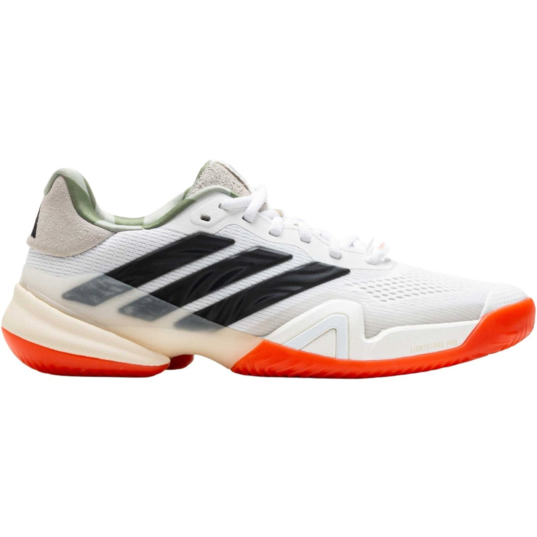 Adidas Men's Barricade 14 Tennis Shoes- Cloud White / Carbon / Wonder White: KK3834