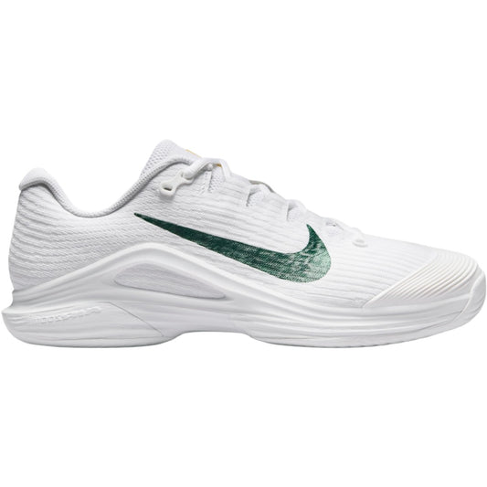 Nike Women's Vapor 12 HC PRM Tennis Shoes - White/Gorge Green IR0651-100