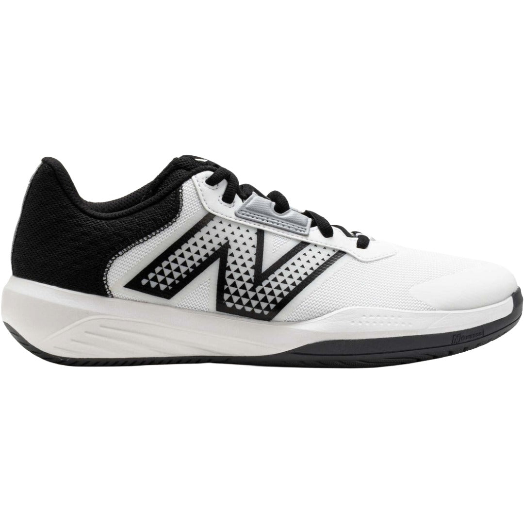 New Balance Women's Wide D-Width 696 v6 Tennis Shoes - WCH696W6 White/Black