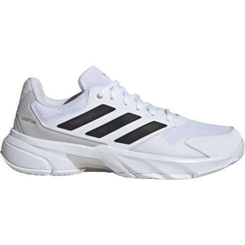 Adidas Men's CourtJam Control 3 Tennis Shoes - White/Black