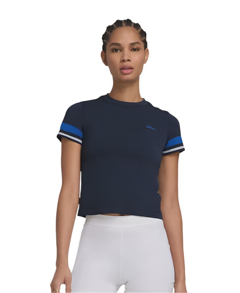 Wilson Ladies Brooklyn Seamless Tee - Navy