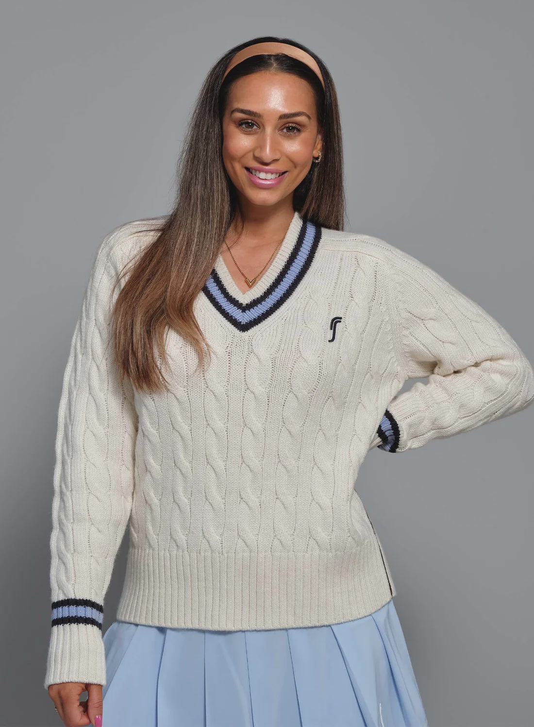 RS Women's Knitted Sweater-Coconut Milk
