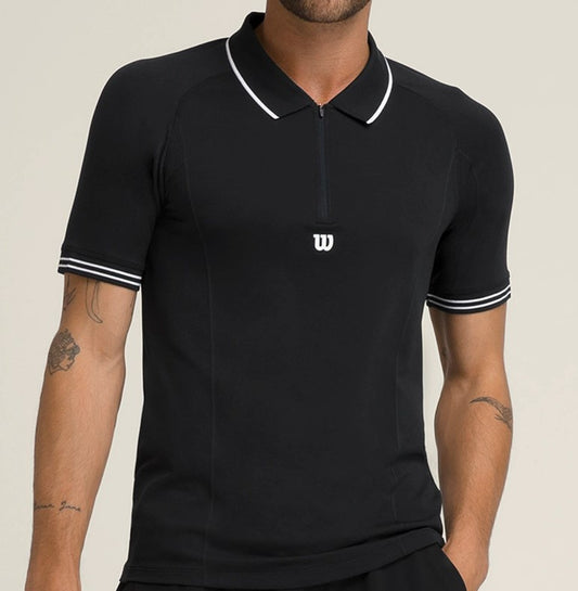 Wilson Men's Players Seamless Polo- WM00147331 BKA